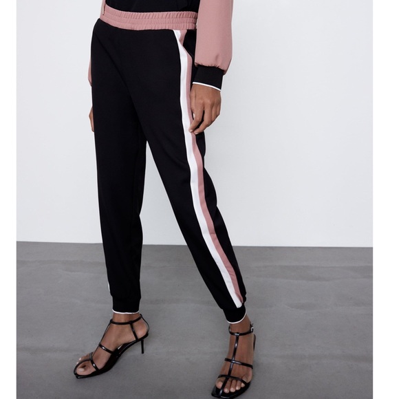 COPY - ZARA Colour Block Jogger Pants - Picture 2 of 6